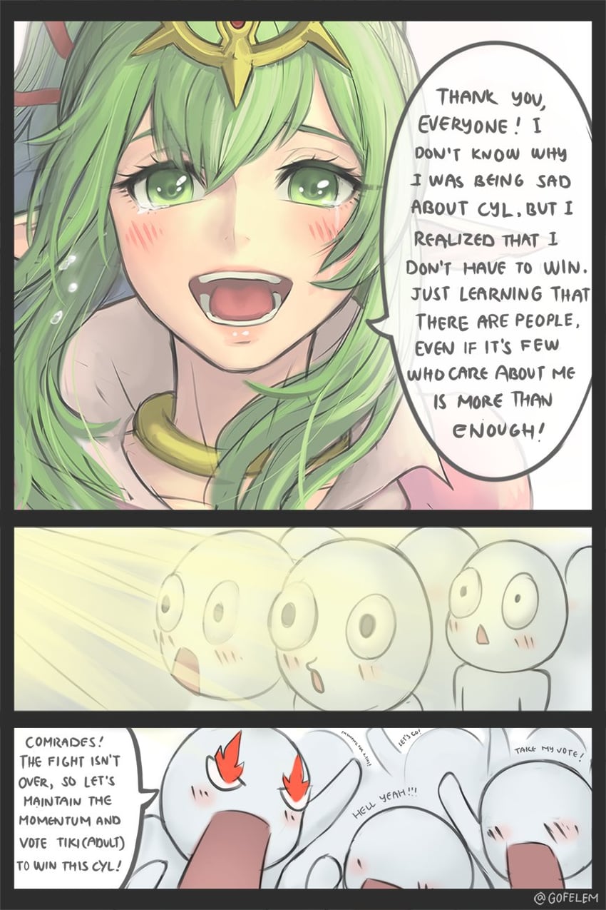 tiki (fire emblem and 2 more) drawn by gofelem