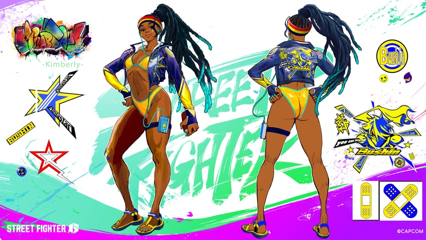 kimberly jackson and zeku (street fighter and 1 more)