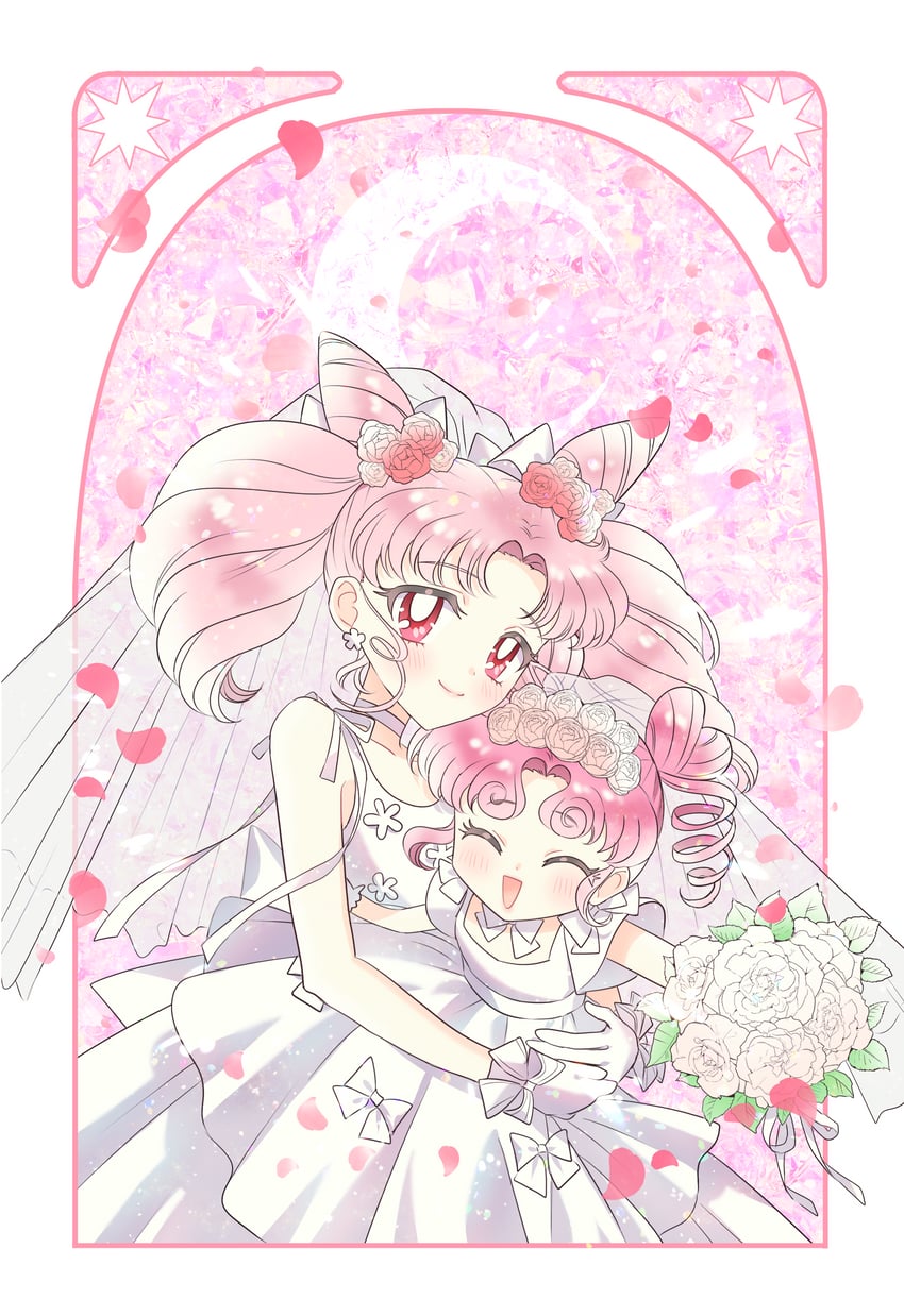 chibi usa and chibi chibi (bishoujo senshi sailor moon and 1 more) drawn by loveodoro