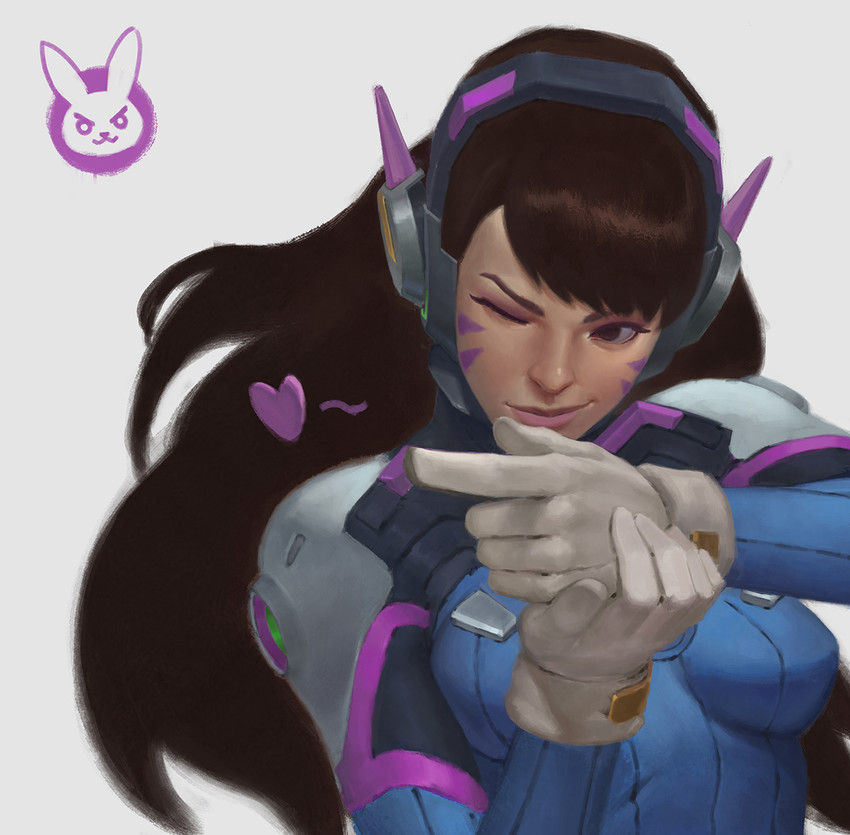 d.va (overwatch and 1 more) drawn by nick_gan