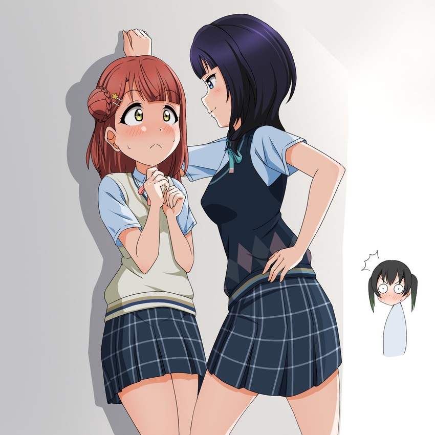 uehara ayumu, takasaki yu, and asaka karin (love live! and 1 more) drawn by buson_(buson0629)