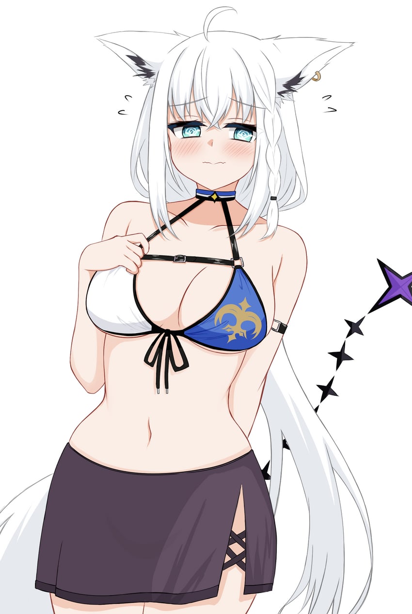 shirakami fubuki and shirogane noel (hololive) drawn by miya_anko