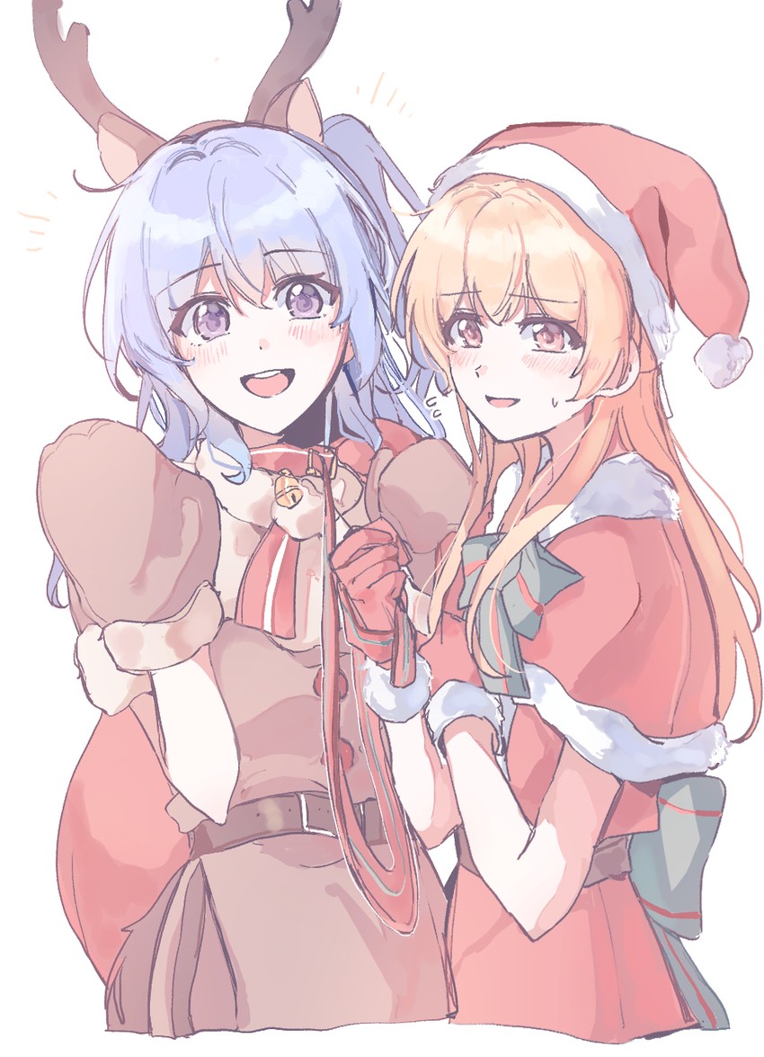 matsubara kanon and shirasagi chisato (bang dream!) drawn by kyudoli