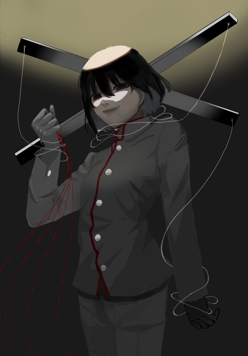 oshino ougi (monogatari and 1 more) drawn by touda_(miku118)