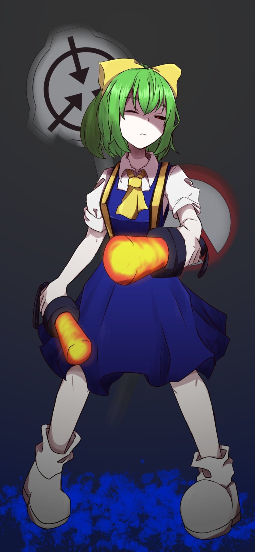 daiyousei, diyusi, and scp-910-jp (touhou and 2 more) drawn by nanariku