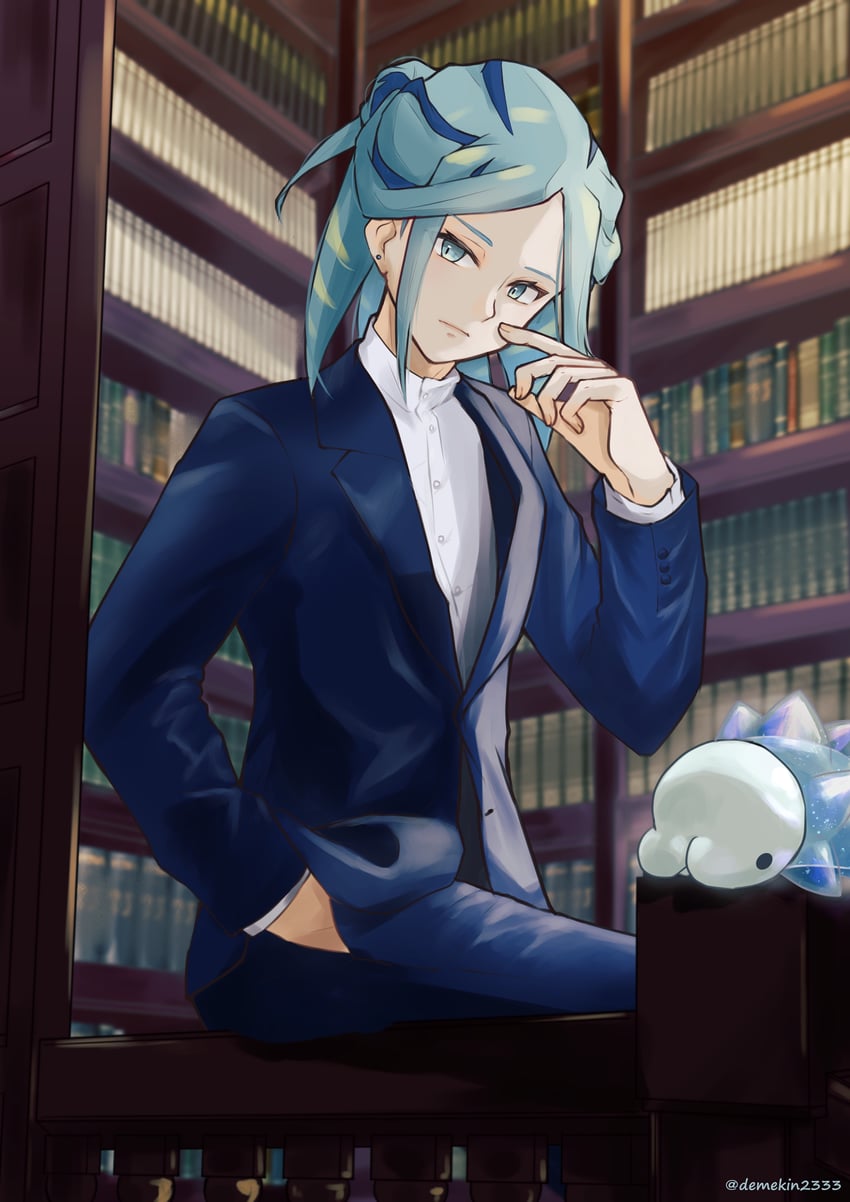 grusha and snom (pokemon and 1 more) drawn by demekin2333