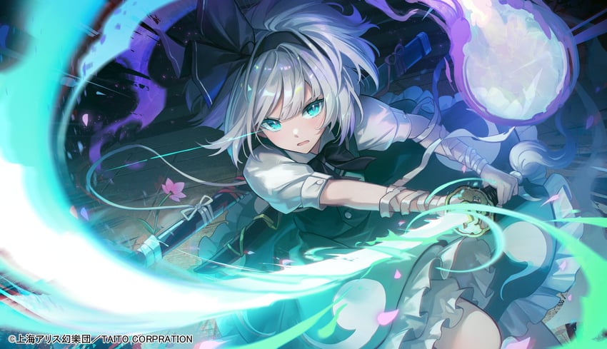 konpaku youmu (touhou and 1 more) drawn by kyusoukyu