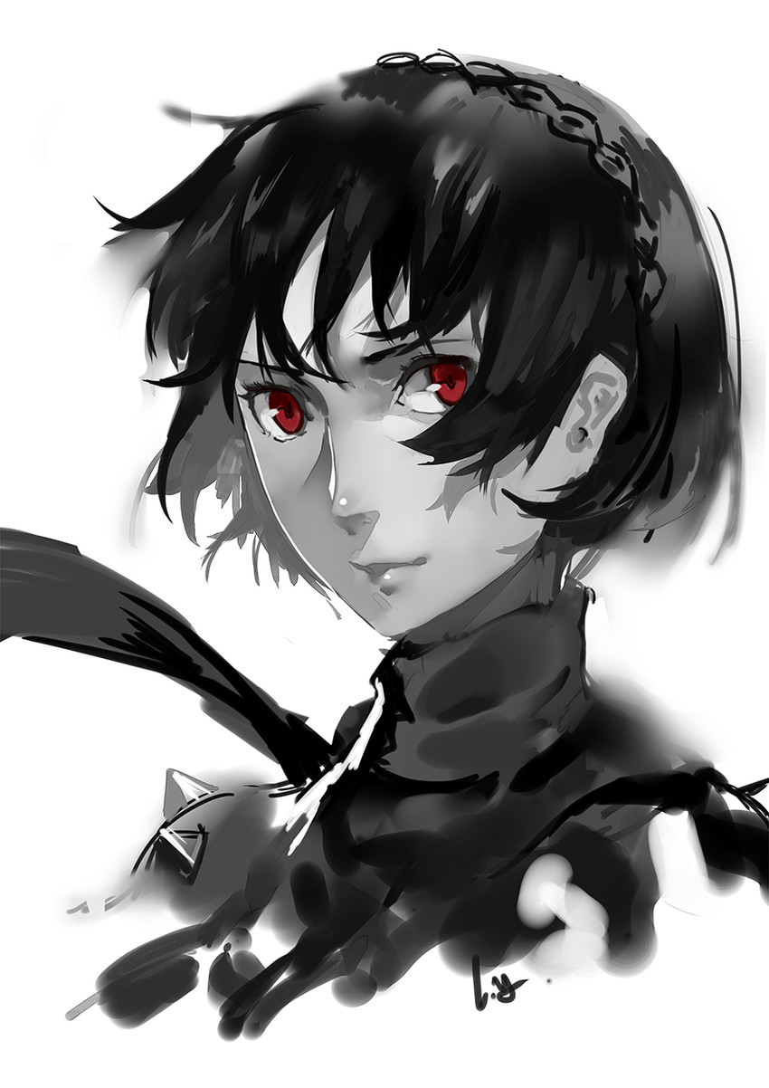 niijima makoto and queen (persona and 1 more) drawn by club3
