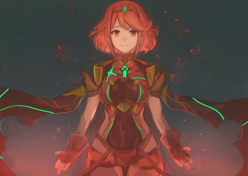 pyra (xenoblade chronicles and 1 more) drawn by moor