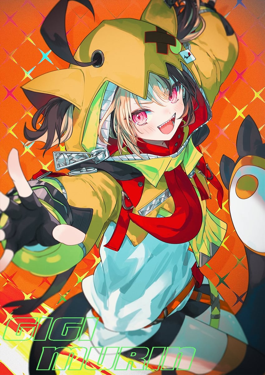 gigi murin (hololive and 1 more) drawn by makihitsuji