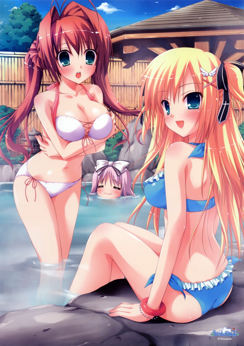 tenjou rio, suzueda komachi, and kaede yuzuna (windmill and 1 more) drawn by narumi_yuu_(bunbukudou)