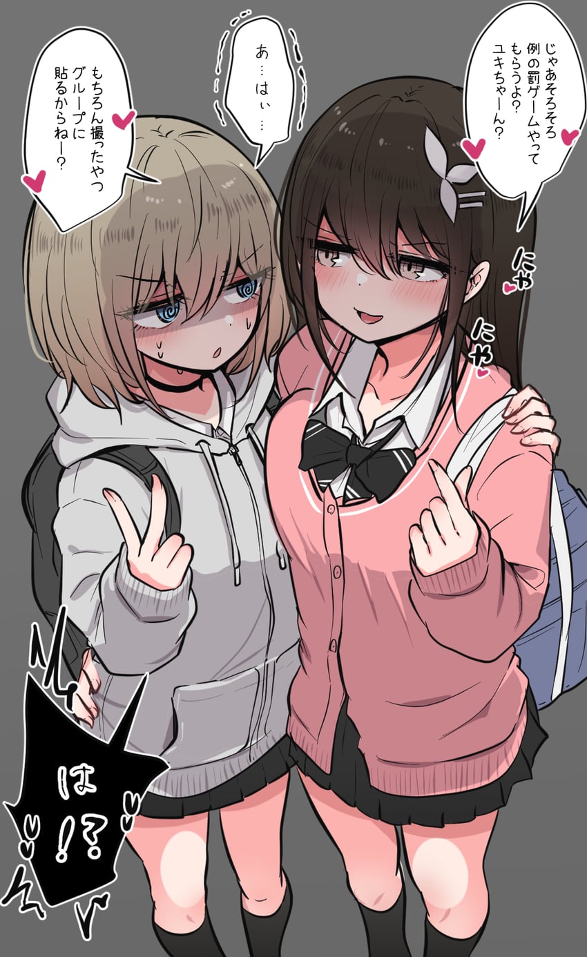 chisa and tomoyama yuki (original) drawn by torimogura