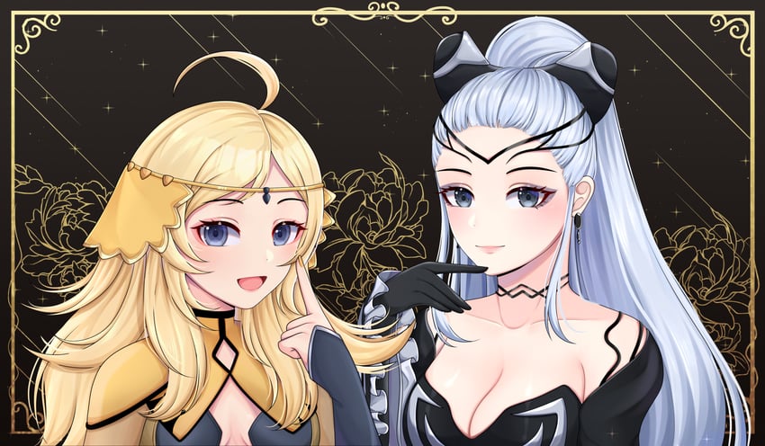 ophelia and eir (fire emblem and 2 more) drawn by kyoamity