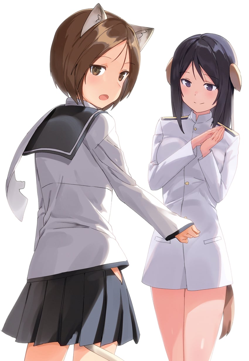 nishizawa yoshiko and yokokawa kazumi (world witches series) drawn by mejina