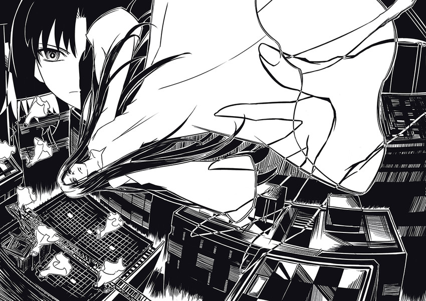 ryougi shiki and fujou kirie (kara no kyoukai) drawn by todee