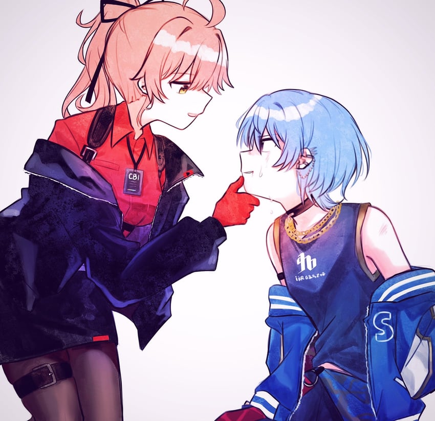 hoshimachi suisei and sakura miko (hololive and 1 more) drawn by yumi5469