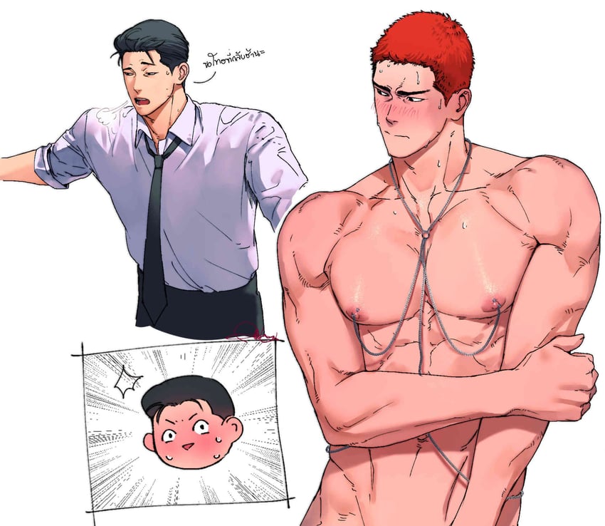 sakuragi hanamichi and mito youhei (slam dunk) drawn by fatcat