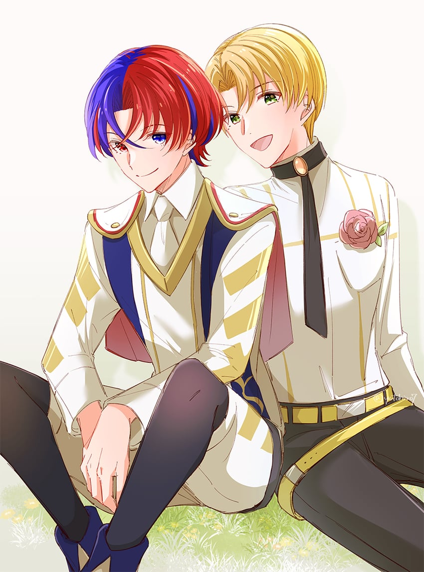 male alear and alfred (fire emblem and 1 more) drawn by yutohiroya