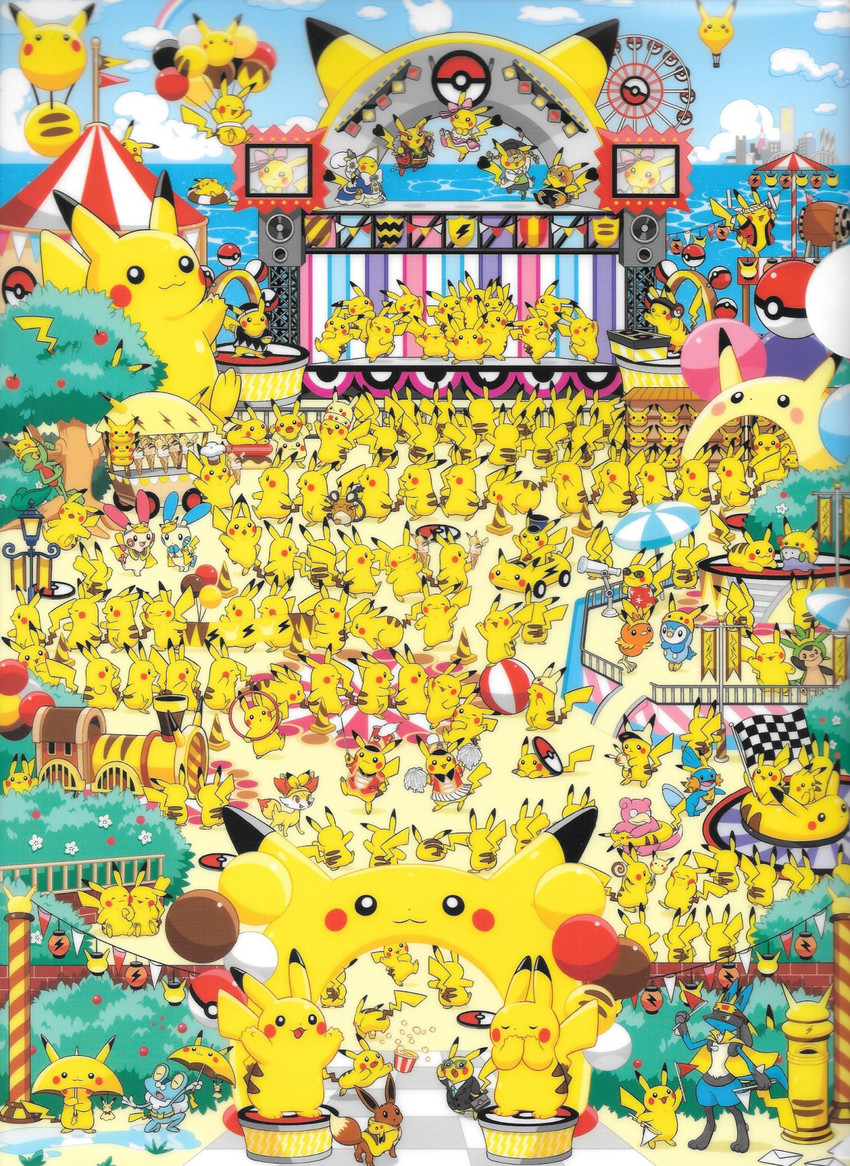 pikachu, eevee, piplup, lucario, torchic, and 18 more (pokemon)
