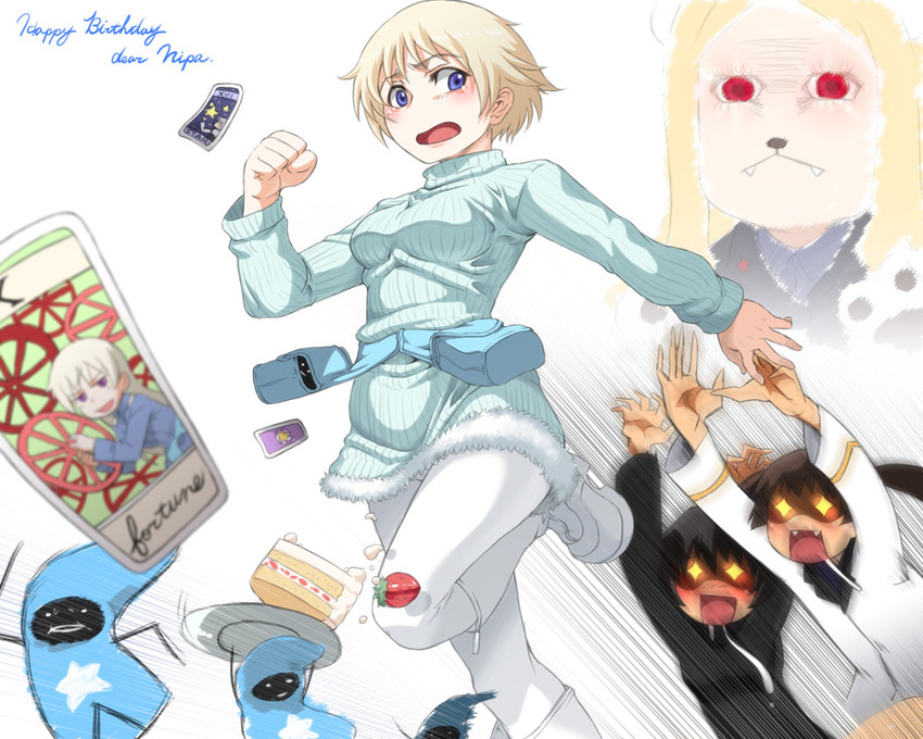 sanya v. litvyak, eila ilmatar juutilainen, nikka edvardine katajainen, aleksandra i. pokryshkin, shimohara sadako, and 2 more (world witches series and 2 more) drawn by tabigarasu