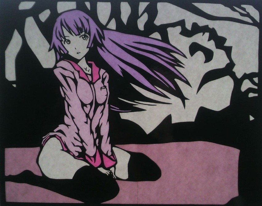 senjougahara hitagi (monogatari and 1 more) drawn by nico_zenn