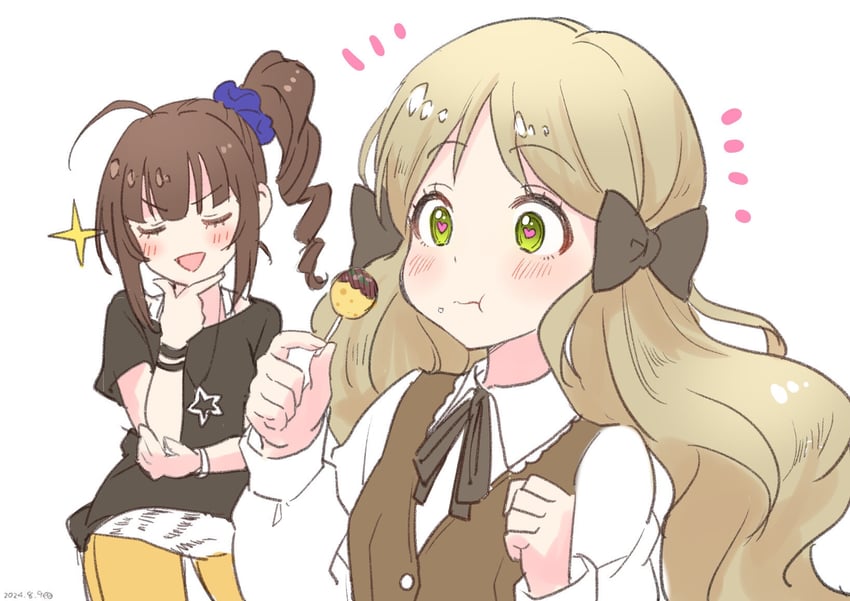 yokoyama nao and handa roco (idolmaster and 2 more) drawn by damokan66