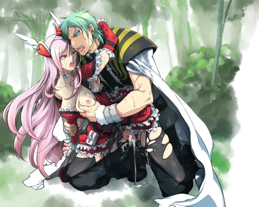 higashi setsuna, eas, cure passion, and wester (precure and 1 more) drawn by sugienoki
