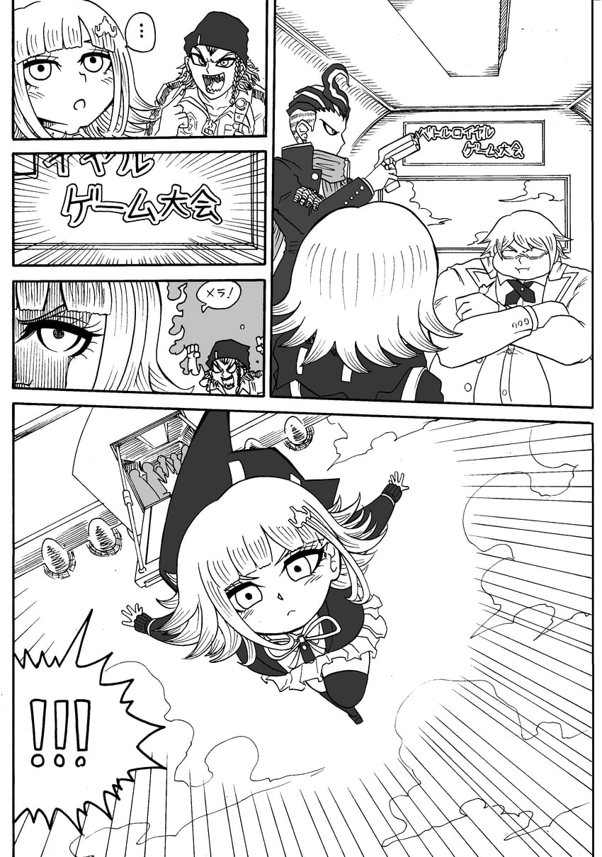 nanami chiaki, soda kazuichi, tanaka gundham, and togami byakuya (danganronpa and 2 more) drawn by jan1214
