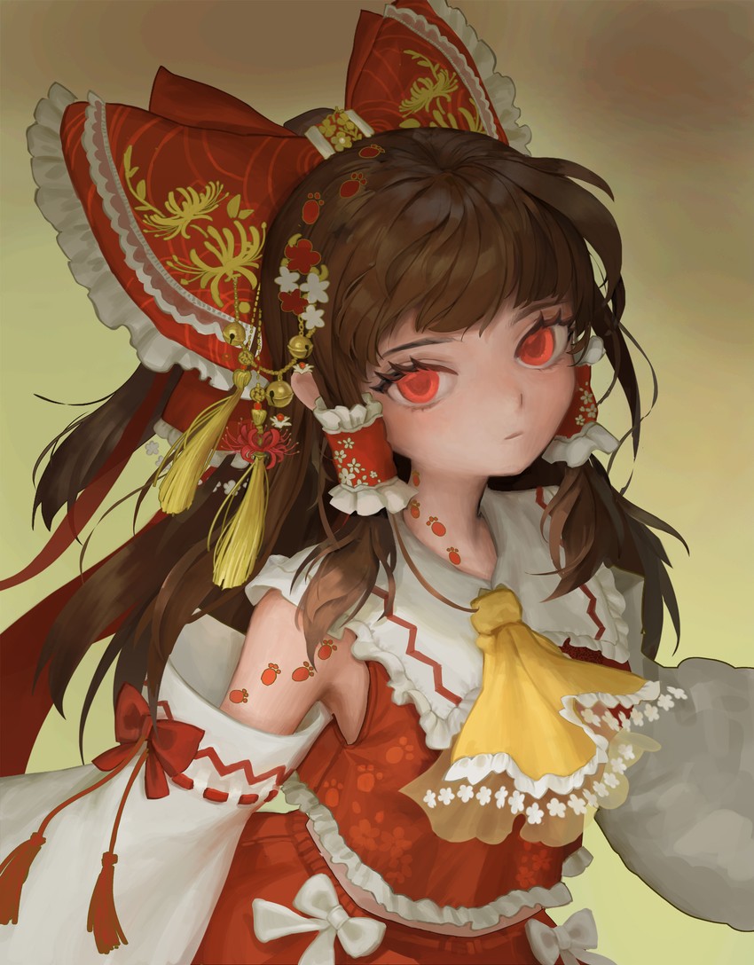 hakurei reimu (touhou and 1 more) drawn by wrist_(wrist0000)