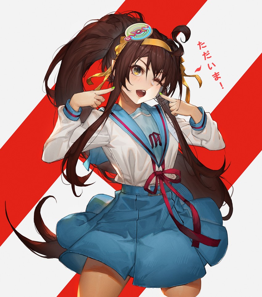 suzumiya haruhi (suzumiya haruhi no yuuutsu) drawn by shori_bun