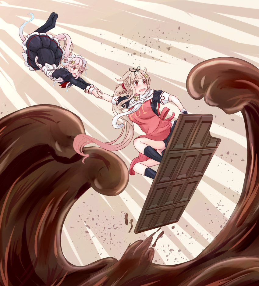 yuudachi, yuudachi kai ni, and harusame (kantai collection) drawn by noyomidx