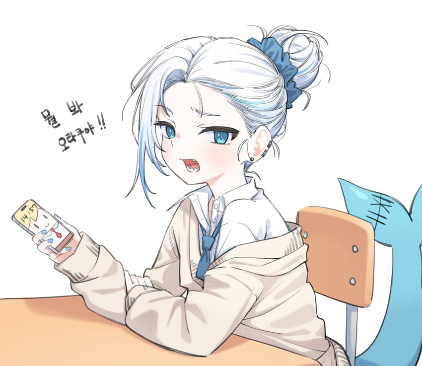 gawr gura, watson amelia, and smol ame (hololive and 1 more) drawn by ugaaaa1