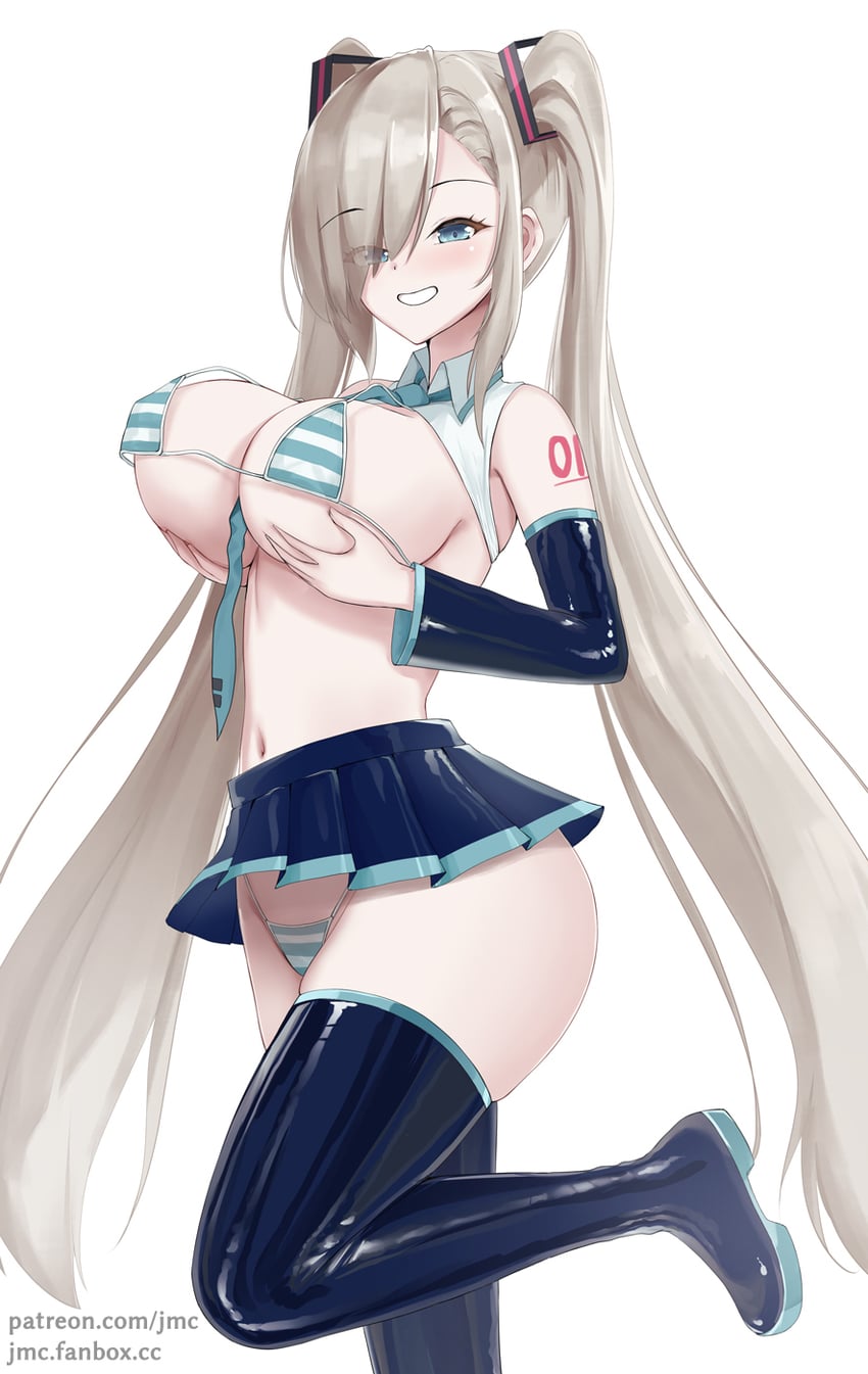 hatsune miku and asuna (blue archive and 1 more) drawn by joko_jmc