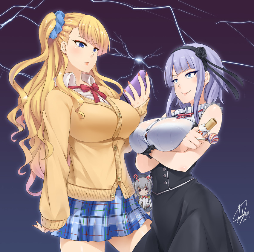 kashima, shidare hotaru, and galko (kantai collection and 2 more) drawn by darkmaya