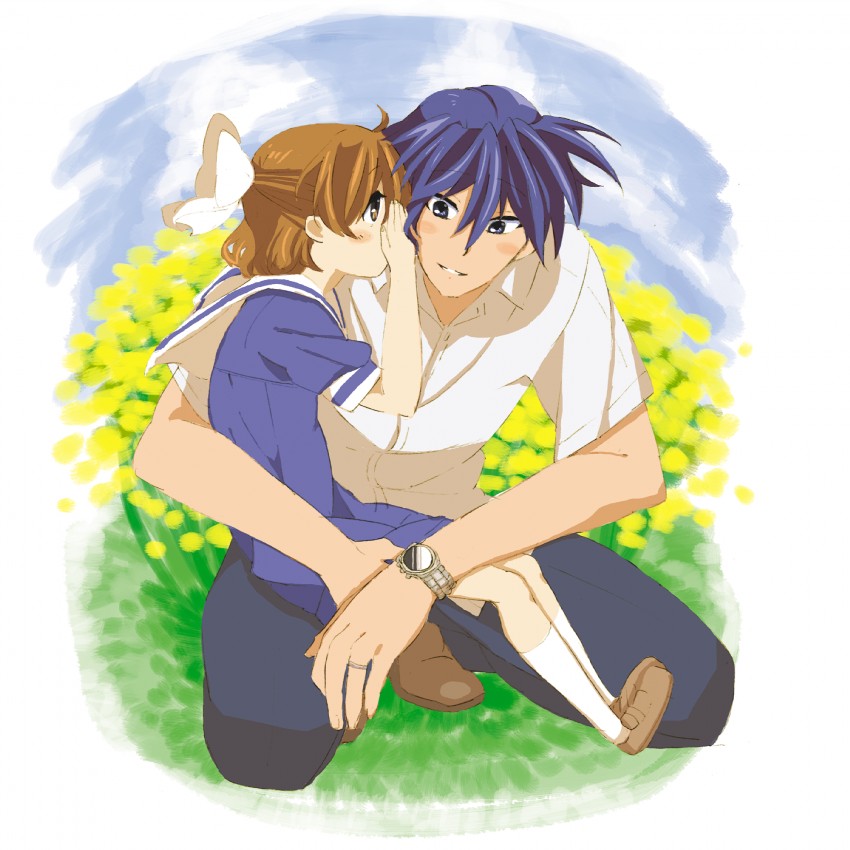 okazaki tomoya and okazaki ushio (clannad) drawn by pantsu_(3103106)
