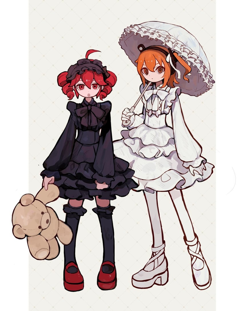 kasane teto and adachi rei (utau and 1 more) drawn by s1ho_(ukiy0u0)