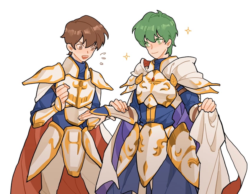 leif and ced (fire emblem and 1 more) drawn by julianlynnnn