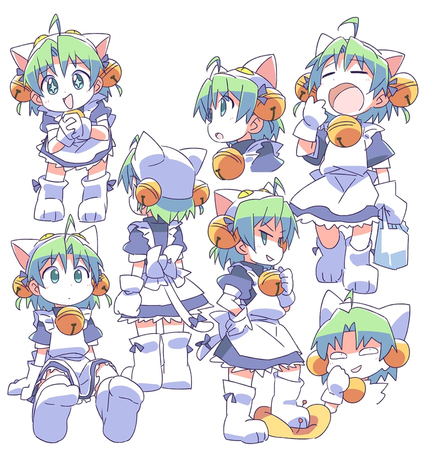 dejiko and gema (di gi charat) drawn by roku_no_hito