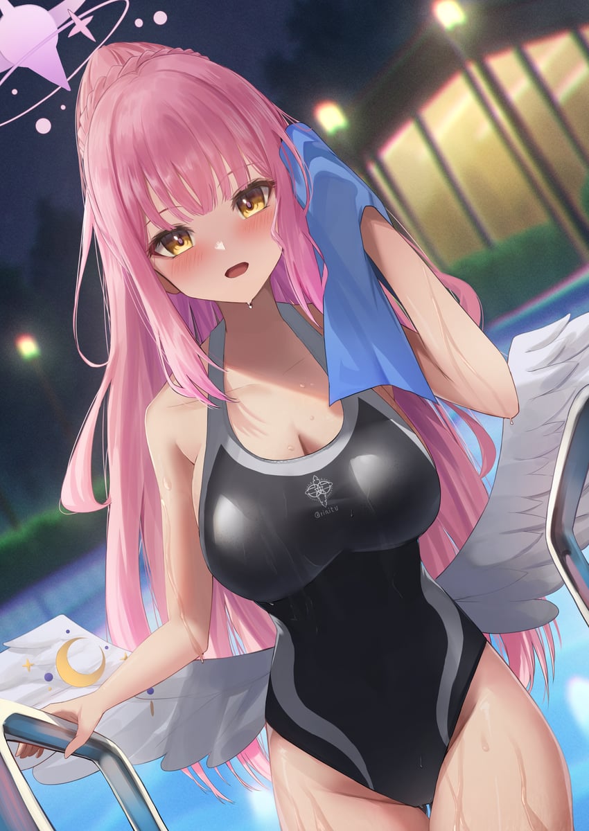 mika (blue archive) drawn by amane_sora