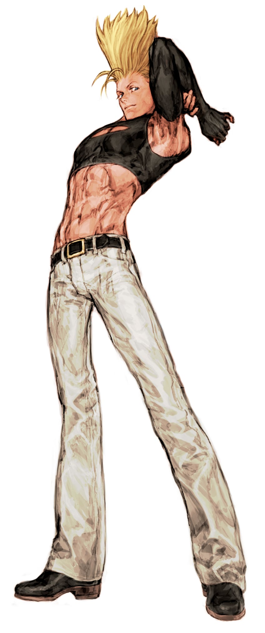 nikaidou benimaru (the king of fighters and 1 more) drawn by nishimura_kinu