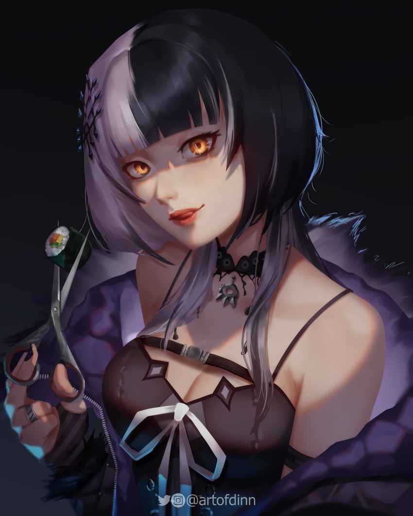 shiori novella (hololive and 1 more) drawn by dinn_(artofdinn)