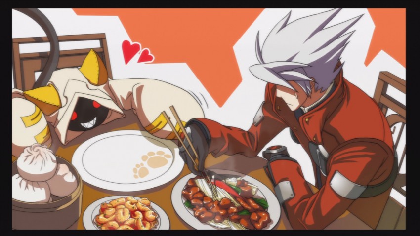 ragna the bloodedge and taokaka (blazblue and 1 more)