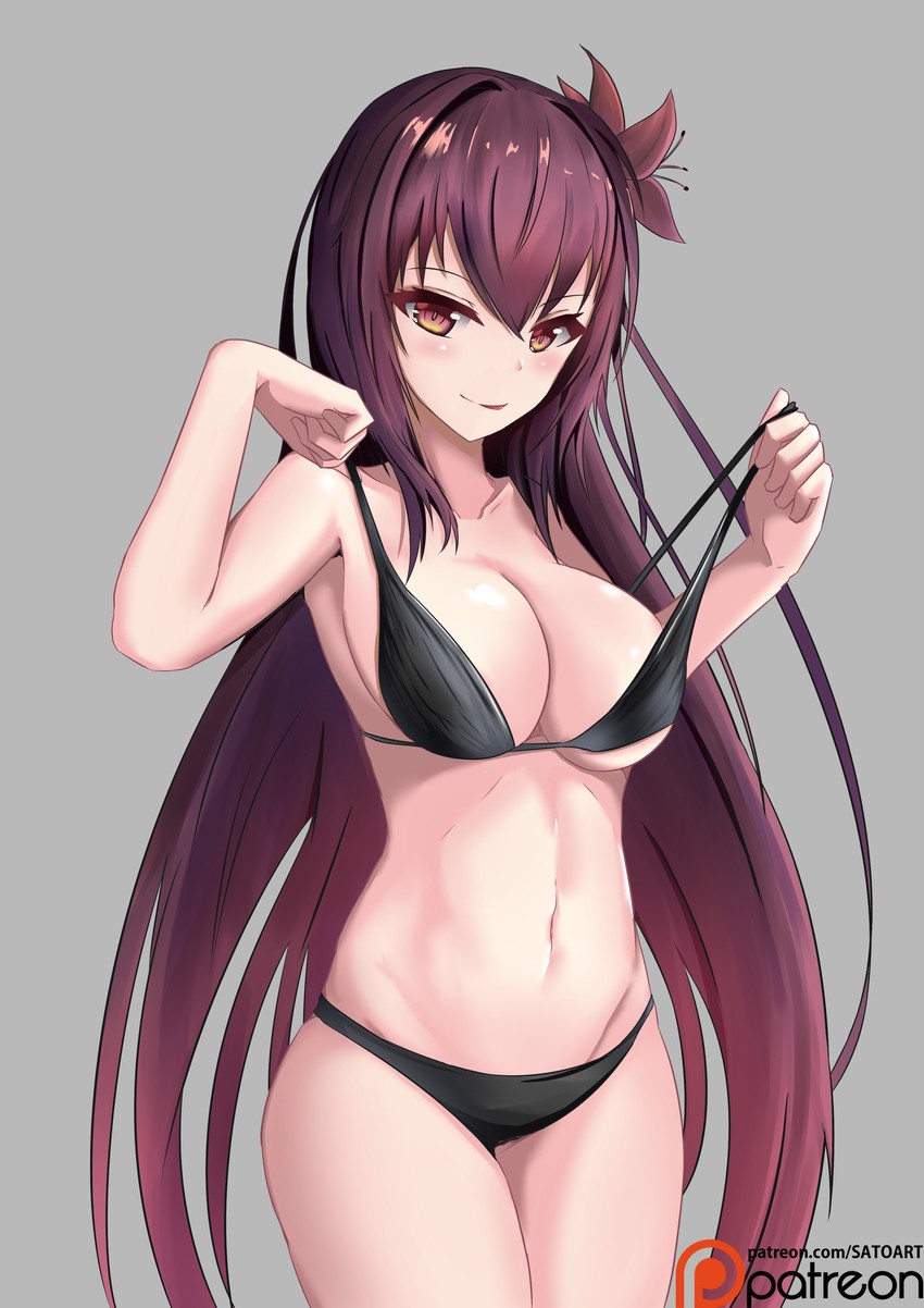 scathach (fate and 1 more) drawn by sato_art