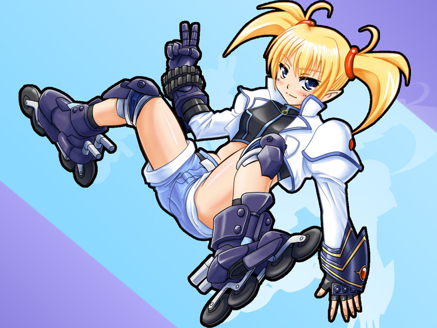 subaru nakajima, revolver knuckle, mach caliber, and lilica felchenerow (lyrical nanoha and 2 more)