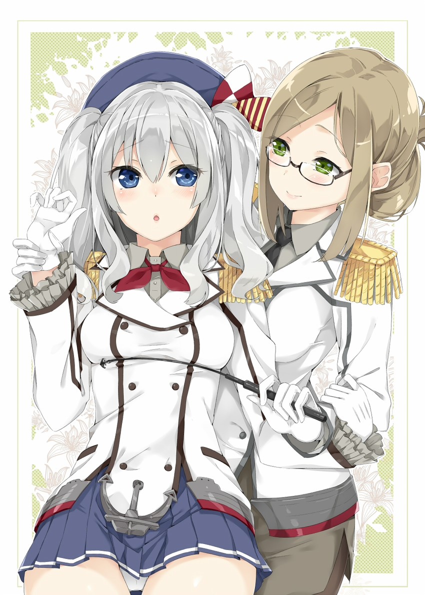 kashima and katori (kantai collection) drawn by nishimi_shin