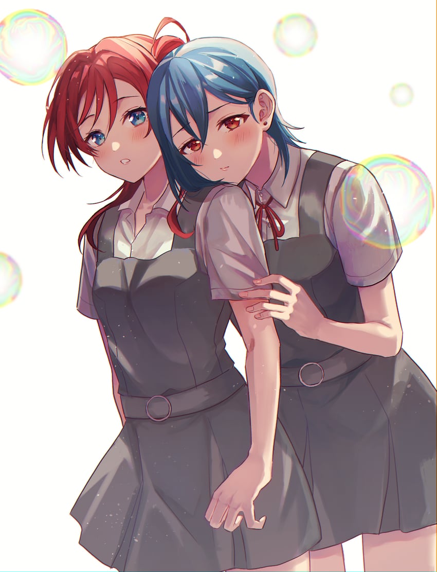 wakana shiki and yoneme mei (love live! and 1 more) drawn by user_whrp2743