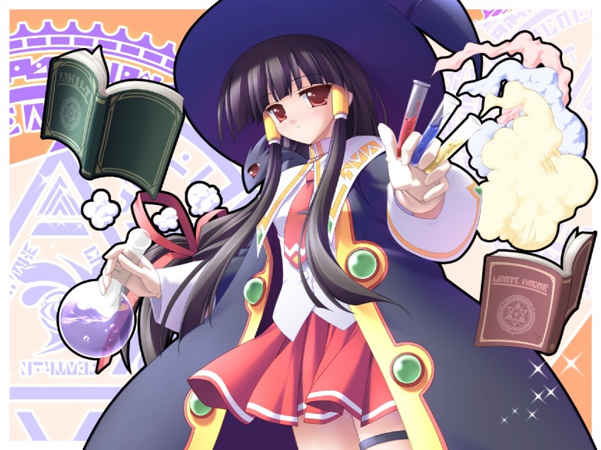rydia arsenal and cauldron (majokko a la mode) drawn by komatsu_eiji