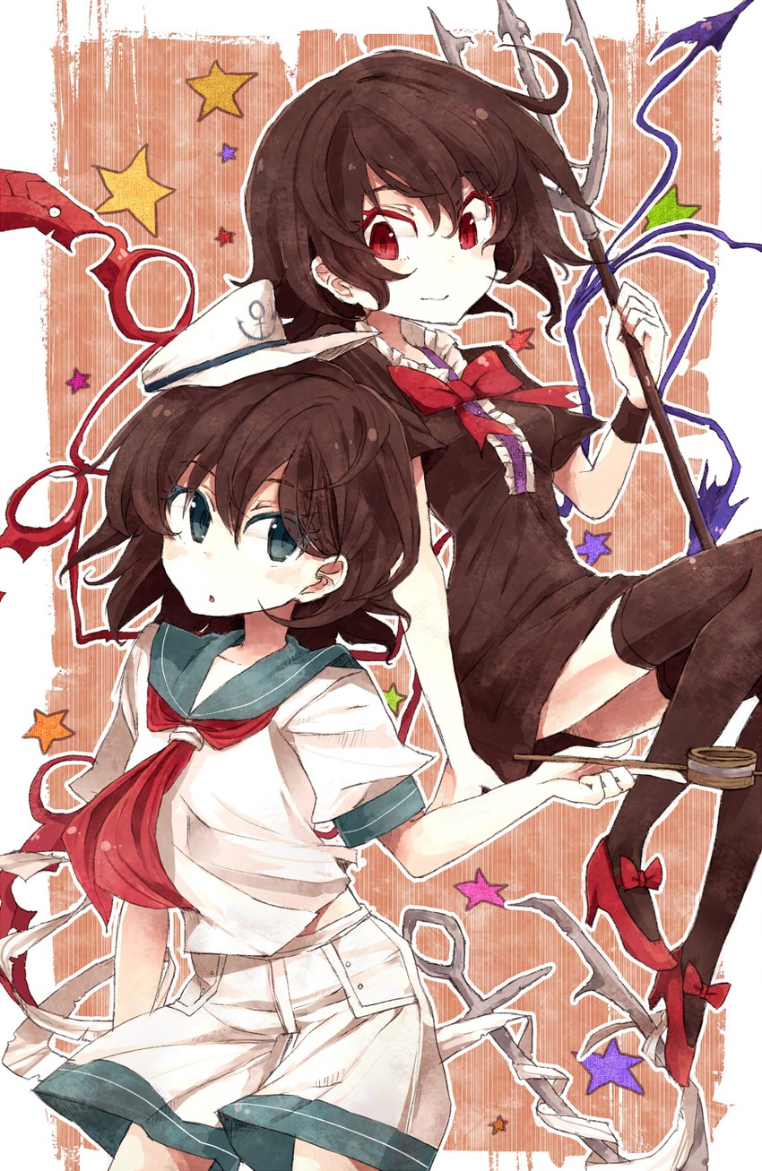 houjuu nue and murasa minamitsu (touhou) drawn by hisona_(suaritesumi)