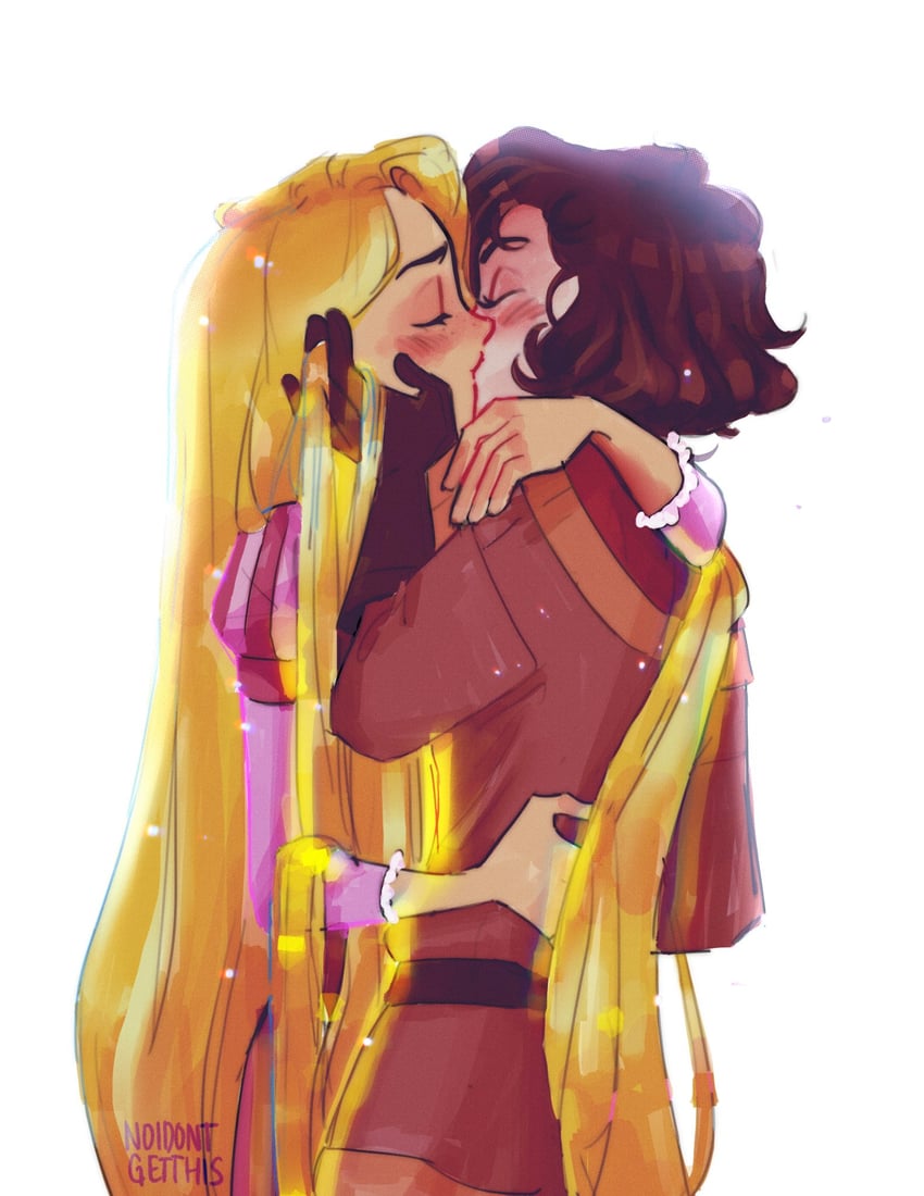 rapunzel and cassandra (tangled and 1 more) drawn by noidontgetthis