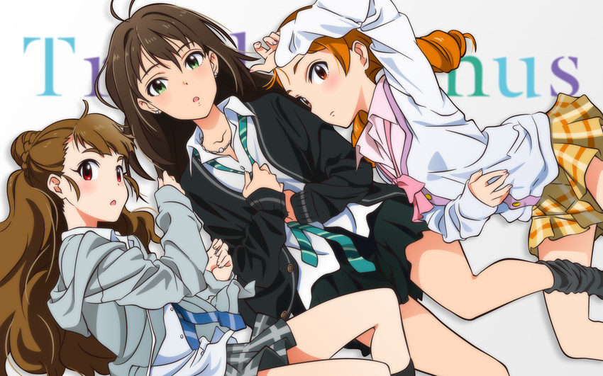 shibuya rin, hojo karen, and kamiya nao (idolmaster and 1 more) drawn by akizuki_ritchan